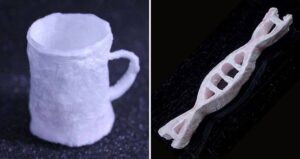 DNA Plastic Mug And Molecule