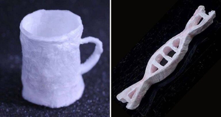 DNA Plastic Mug And Molecule