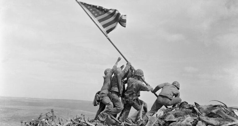 Raising The Flag On Iwo Jima Photo