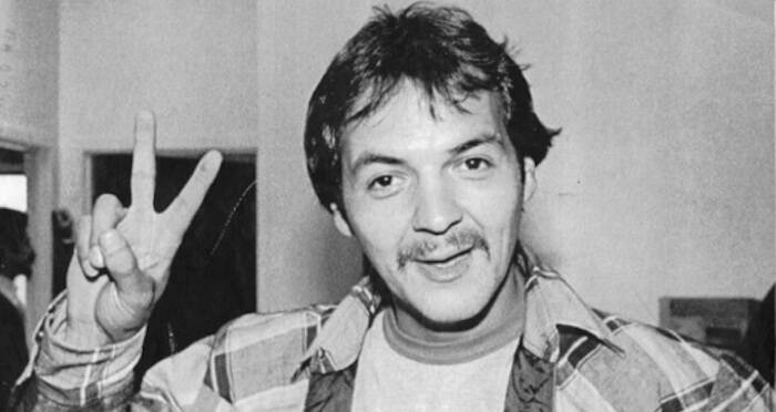 Donald Marshall Giving Victory Sign