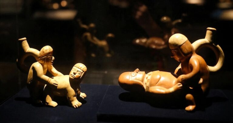 Ancient Erotic Sculptures In Peru Museum Featured