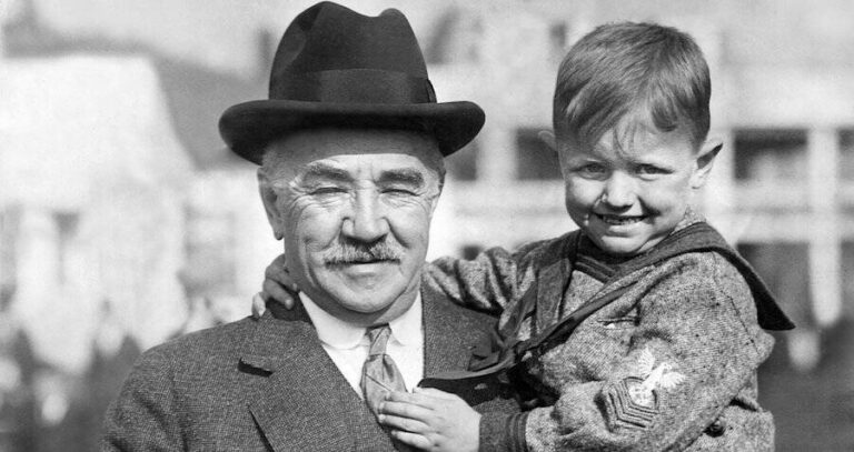 Milton Hershey With A Child