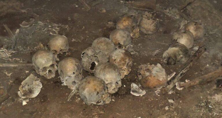 Skulls In Comalapa Cave