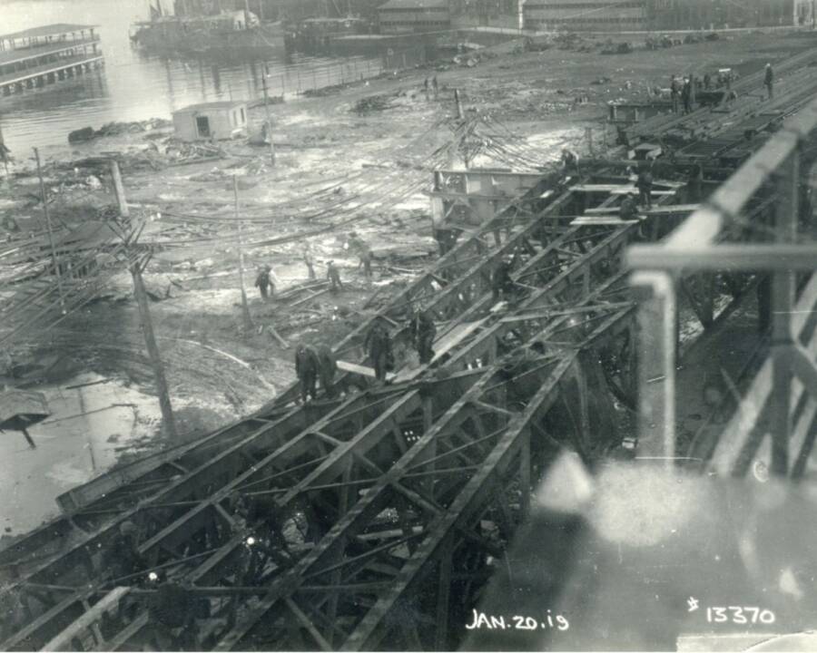 Aftermath Of Boston Molasses Flood