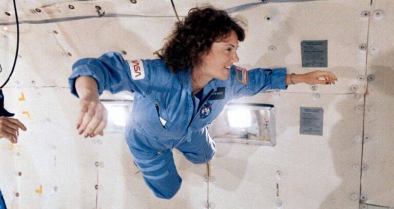 Christa Mcauliffe Floating