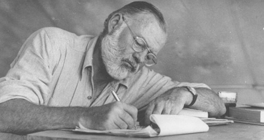 Ernest Hemingway Writing