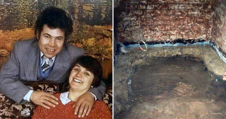 Fred And Rosemary West Alongside Their Cellar