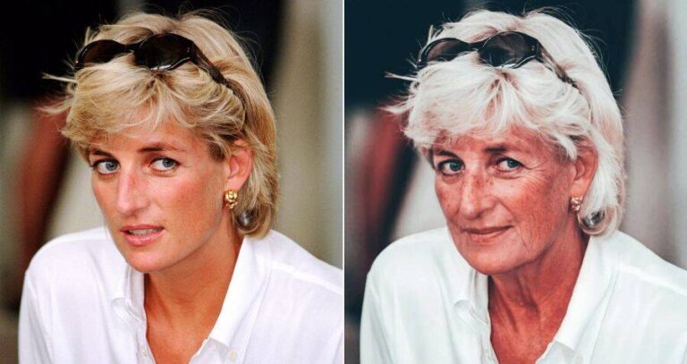 Princess Diana Young And Old