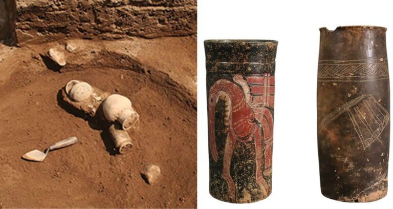 Dig Site Alongside Vases Featured